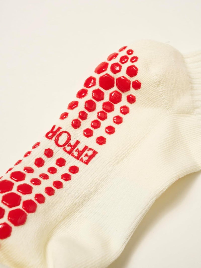 Shapes Studio Crew Half Calf Grip Socks, Cutest Fruits Pilates Socks, Ruffle socks, Non-Slip, Barre Yoga Fitness - Image 4